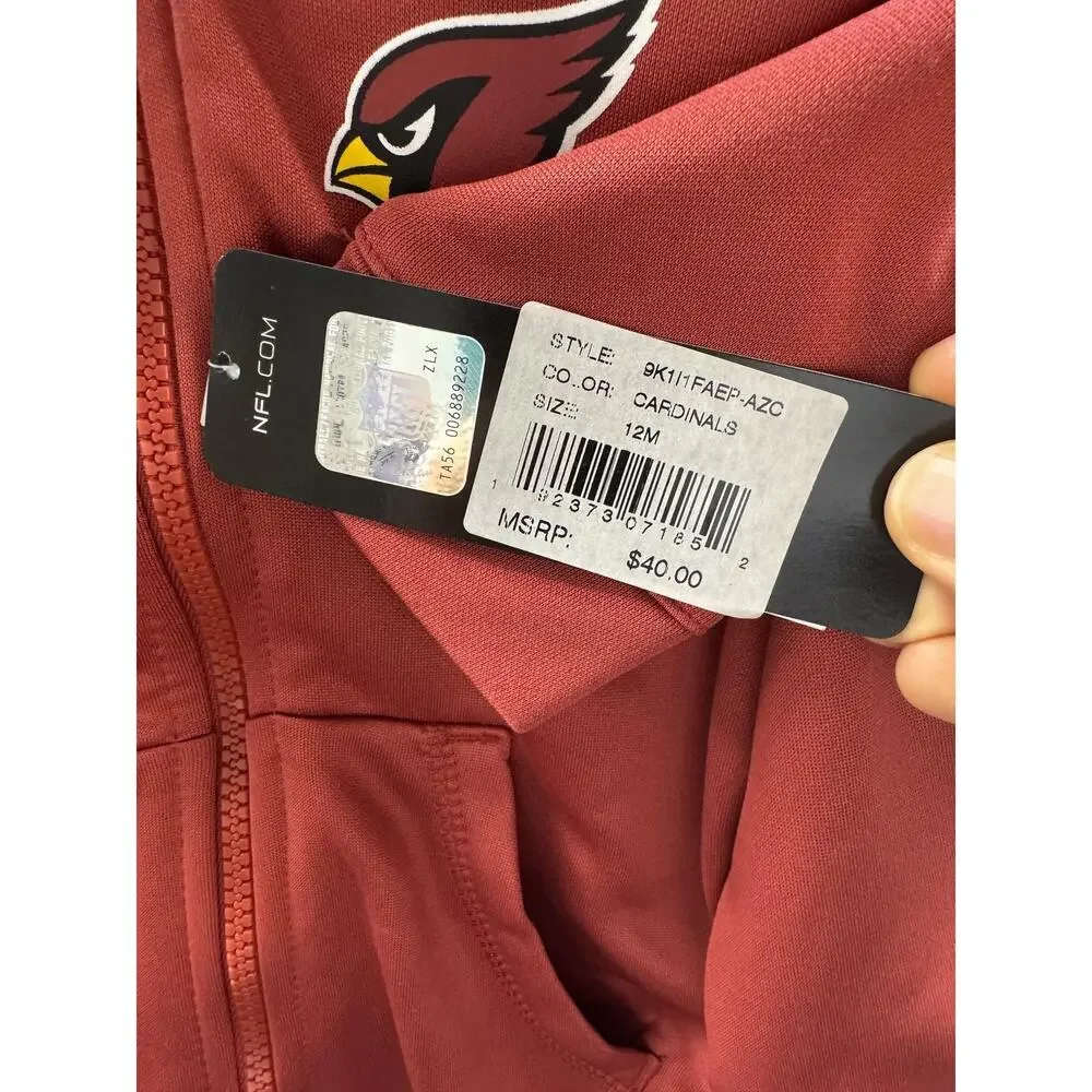 NWT Arizona Cardinals Toddler 2-Piece Hoodie & Pants Set – 24M – Cardinal Red
